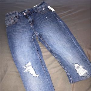 the cutest jeans with rips in the knee